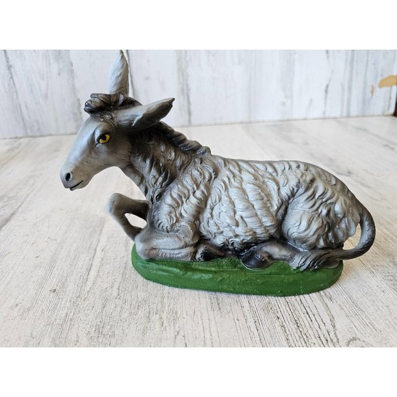 Vintage fontanini donkey large nativity village decor - Picture 1 of 9
